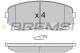 BREMSI BP3332 - JGO.PAST.FRENO MAZDA CX 7