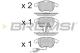 BREMSI BP3348 - JGO.PAST.FRENO AUDI A4