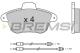 BREMSI BP2522 - JGO.PAST.FRENO PEUGEOT 605