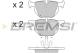 BREMSI BP3263 - JGO.PAST.FRENO BMW SERIE 3